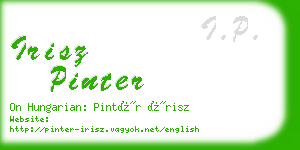 irisz pinter business card